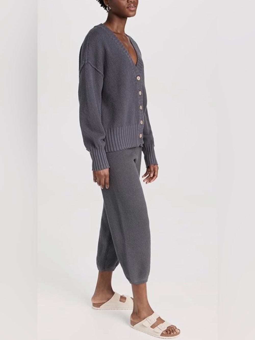 FREE PEOPLE Hailee Waffle Stitch Cardigan & Pants NEW - Picture 15 of 16